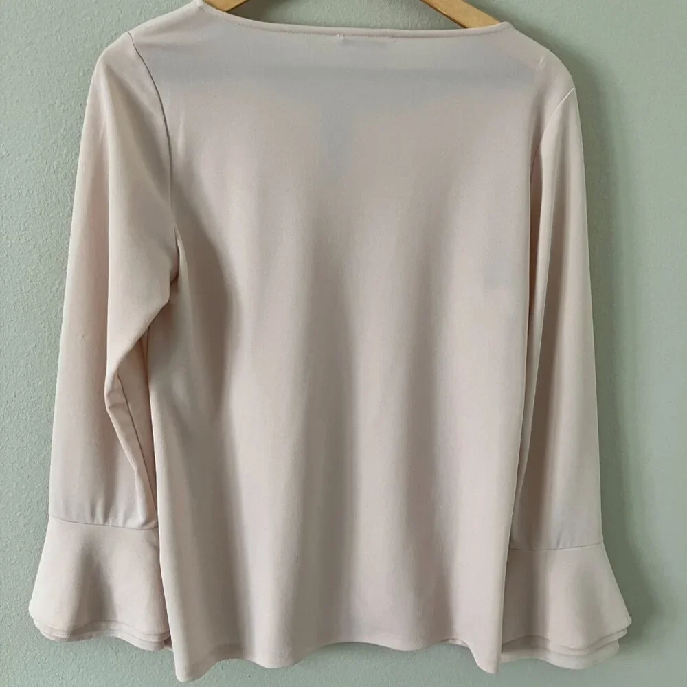Calvin Klein medium long-sleeved blush blouse - Picture 4 of 6